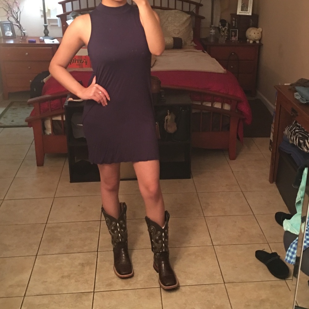 Navy blue Shift Dress Country